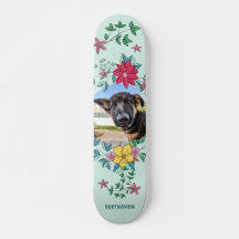 Niedlicher Blumenrahmen, Foto für Haustiere, Katze