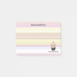 Niedlicher Boba Milk Tea Pun Post-it Klebezettel