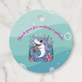 Niedlicher Bobahai unter der Sea Baby Dusche Geschenkanhänger