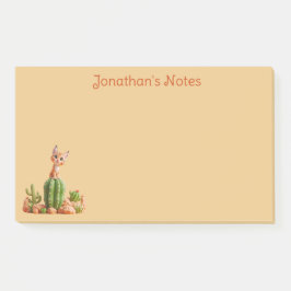 Niedlicher Bobcat auf Kakteen Post-it Klebezettel