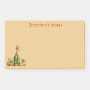 Niedlicher Bobcat auf Kakteen Post-it Klebezettel