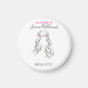 Niedlicher Boho Hairstyle Hochzeitssaal Magnet