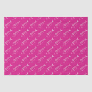 Niedlicher Bonito Fisch in Pastellrosa auf Hot Pin Seidenpapier