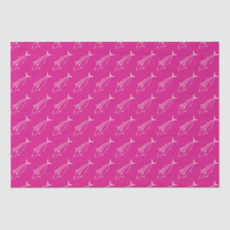 Niedlicher Bonito Fisch in Pastellrosa auf Hot Pin Seidenpapier