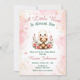 Niedlicher Boo ist fällig Fall Girl Pink Babydusch Einladung