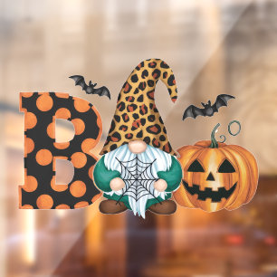 Niedlicher Bootspinner mit Fledermäusen Fensteraufkleber