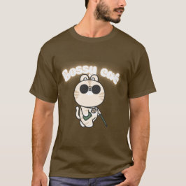 Niedlicher Bossy Cat T - Shirt - Funny Cat Graphic