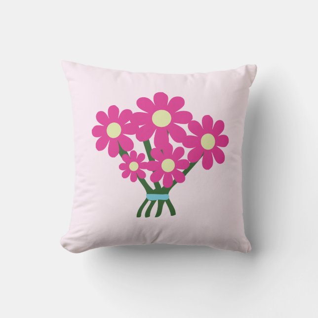 Niedlicher Bouquet von Blume Kissen (Vorderseite)
