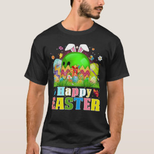 Niedlicher Bowling Ball, der von Eierern aus Oster T-Shirt