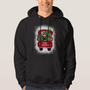 Niedlicher Boxer Dog Red Truck Frohe Weihnachten g Hoodie
