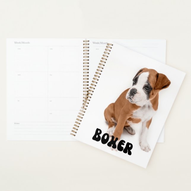 Niedlicher Boxer Welpenkalender Planer (Anzeige)