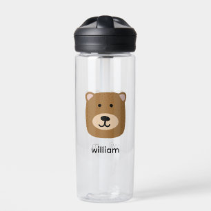 Niedlicher Braunbär Trinkflasche