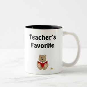 Niedlicher brauner Bärenleser Zweifarbige Tasse