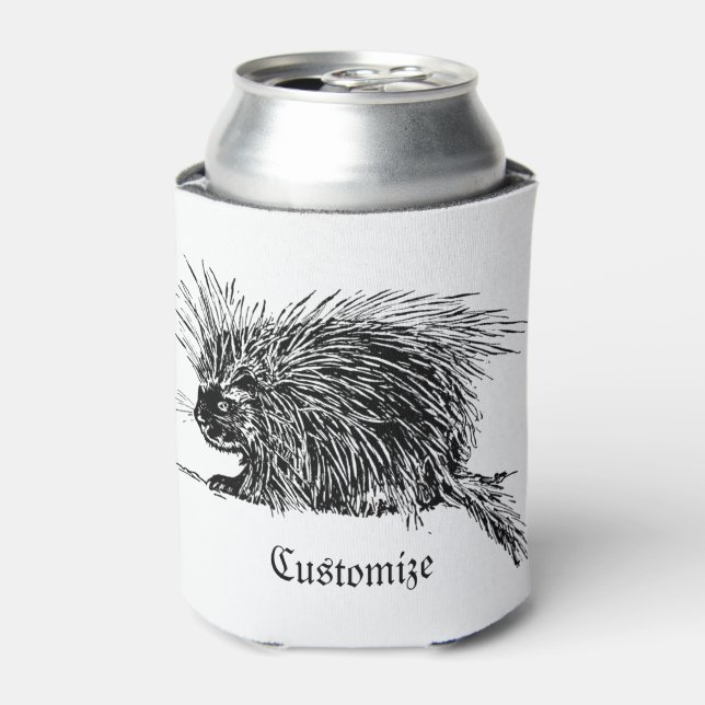 Niedlicher britischer Igel Thunder_Cove Dosenkühler (Kanne Vorderseite)