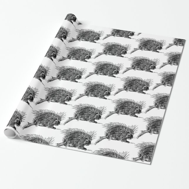 Niedlicher britischer Igel Thunder_Cove Geschenkpapier (Ungerollt)