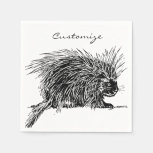 Niedlicher britischer Igel Thunder_Cove Serviette