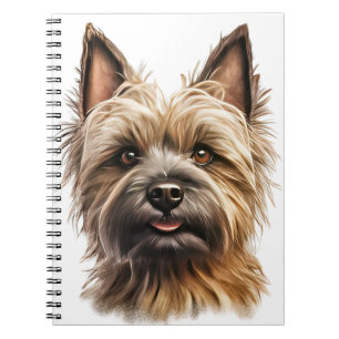 NIEDLICHER BROWN CAIRN TERRIER DOG NOTIZBLOCK