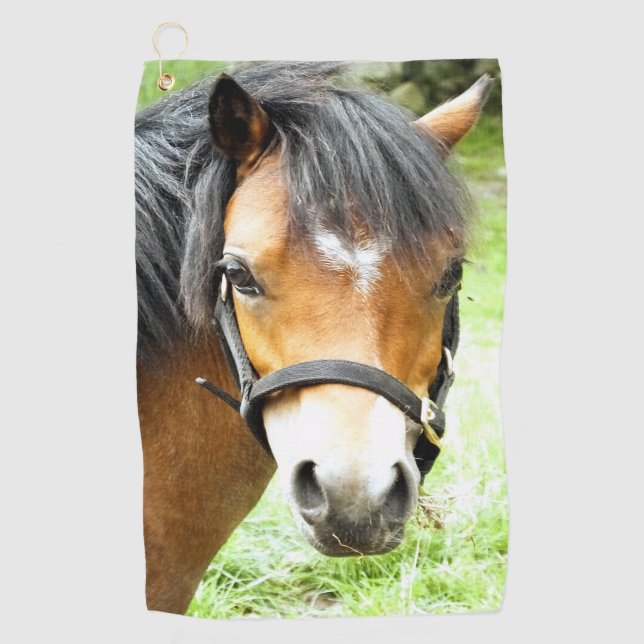 NIEDLICHER BROWN PONY GOLFHANDTUCH (Vorderseite)
