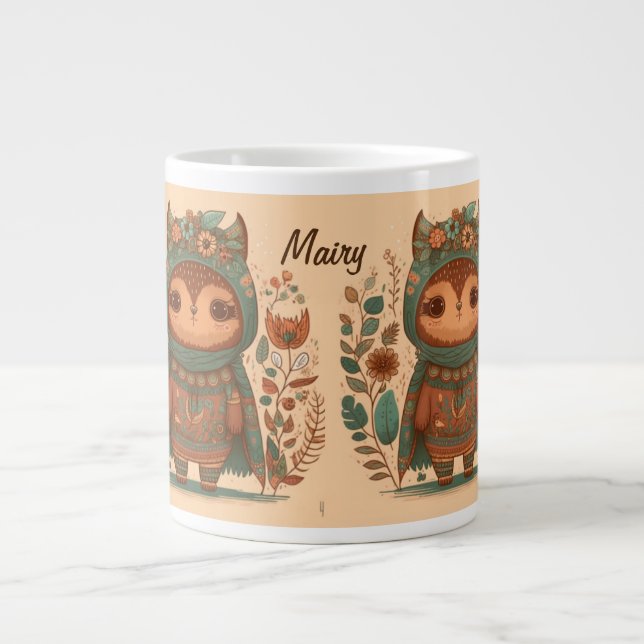 Niedlicher Brunnenkuu Jumbo-Tasse (Vorderseite)