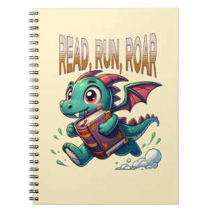 Niedlicher Buchdrache Notizblock