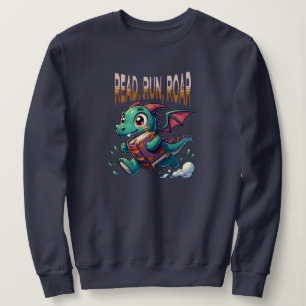 Niedlicher Buchdrache Sweatshirt