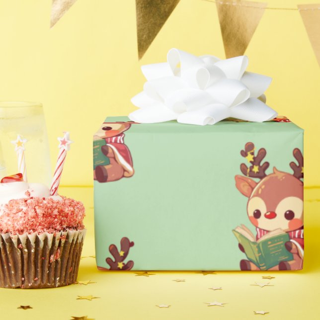 Niedlicher Buchhalter Geschenkpapier (Geburtstagsparty)