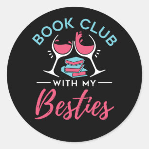 Niedlicher Buchklub mit meinen Bestien Runder Aufkleber