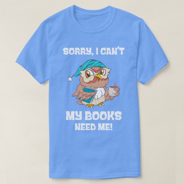 Niedlicher Buchvorrat Lover Reader T-Shirt (Design vorne)