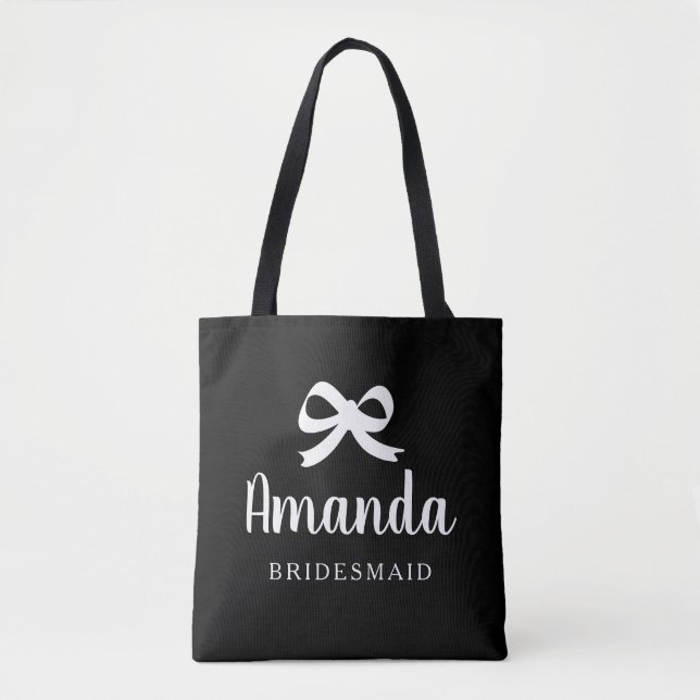 Niedlicher Bugknot Bräuner Schultertaschen Tasche (Vorderseite)