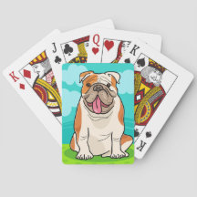 Niedlicher Bulldog-Cartoon