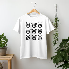 Niedlicher Bulldog Facebook T - Shirt für Hundefre