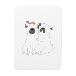 Niedlicher Bulldog   Matching Dog Lover Gift Magnet