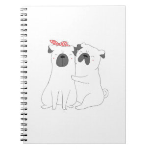 Niedlicher Bulldog Matching Dog Lover Gift Notizblock