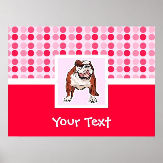 Niedlicher Bulldog Poster (Vorne)