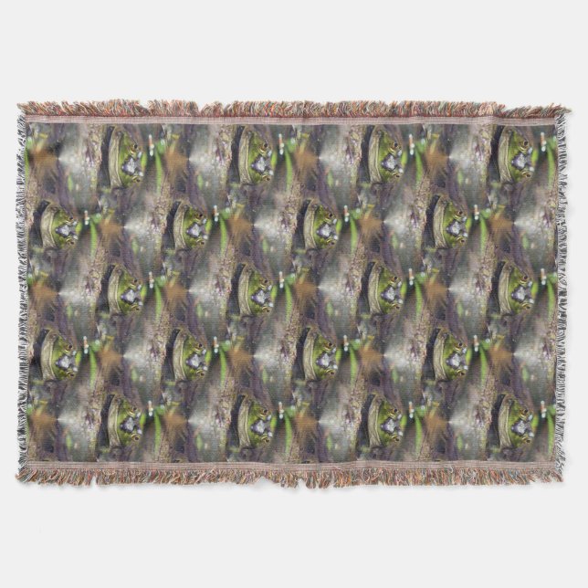 Niedlicher Bullfrog Naturkundemuster Decke (Vorderseite)