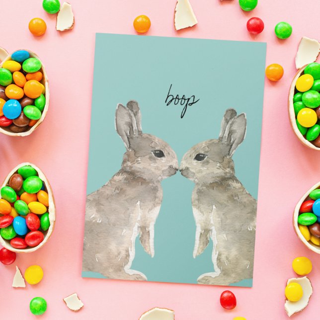 Niedlicher Bunny Boop Liebe Osterfeier Karte (Von Creator hochgeladen)
