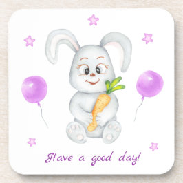Niedlicher Bunny für eine positive Stimmung Getränkeuntersetzer