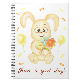 Niedlicher Bunny für eine positive Stimmung Notizblock