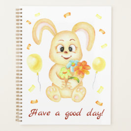 Niedlicher Bunny für eine positive Stimmung Planer