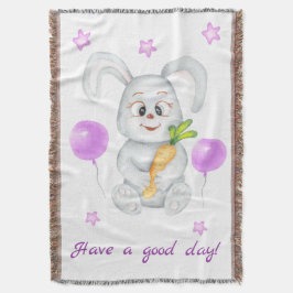 Niedlicher Bunny für eine positive Stimmung Poster Decke