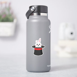Niedlicher Bunny in Wizard Hat Aufkleber