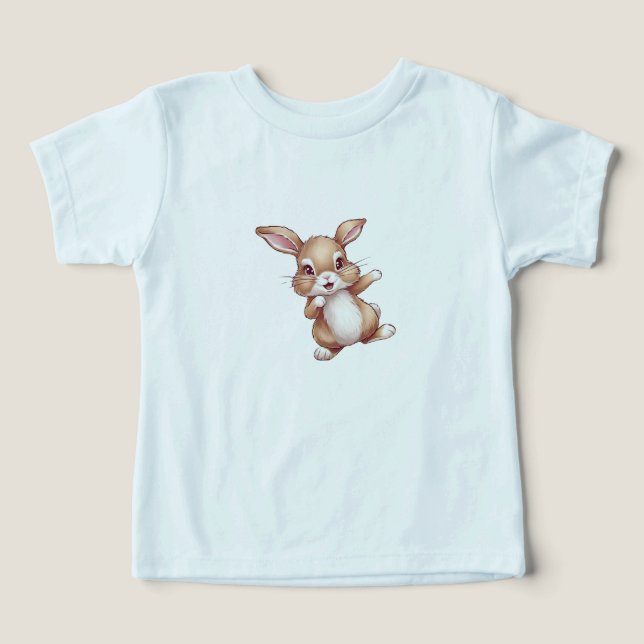 Niedlicher Bunny Kleinkind T - Shirt Kid Animal Pr (Design Vorderseite)