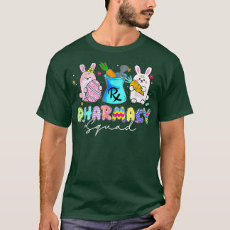 Niedlicher Bunny Pharmacist Pharmacy Squad Happy T-Shirt