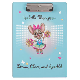 Niedlicher bunter französischer Geistesgeist Klemmbrett