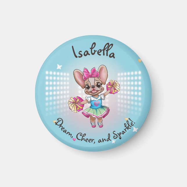 Niedlicher bunter französischer Geistesgeist Magnet (Vorne)