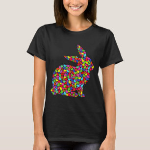 Niedlicher bunter Osterhase Frauen Männer Kinder F T-Shirt