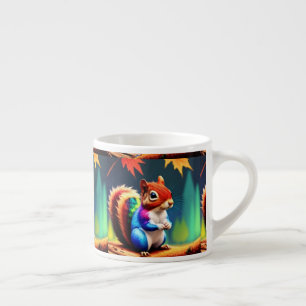 Niedlicher Bunter Sitzender Eichhörnchen-75463 Espressotasse