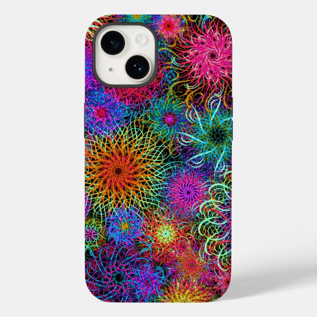 Niedlicher, bunter Tasse Schlüsselanhänger Case-Mate iPhone 14 Hülle (Rückseite)