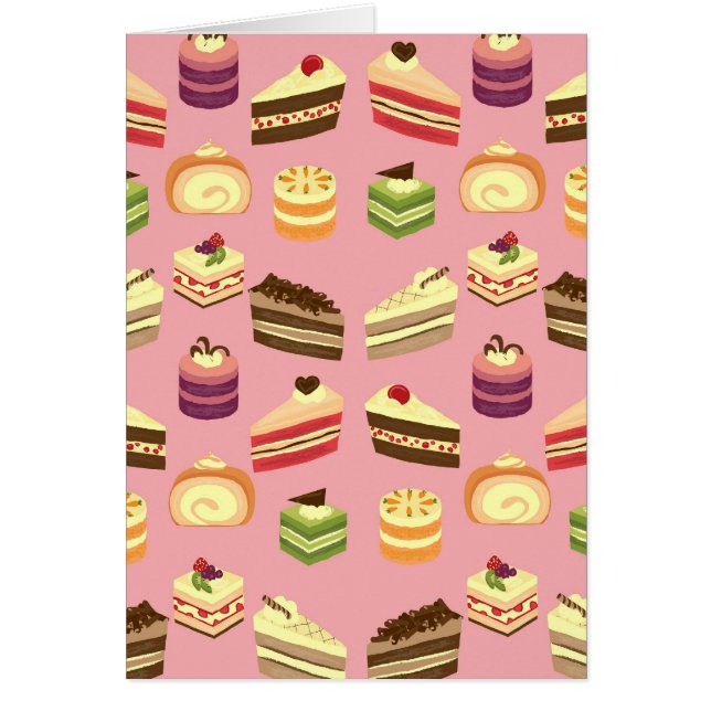 Niedlicher bunter Tee backt Illustrations-Muster (Vorne)