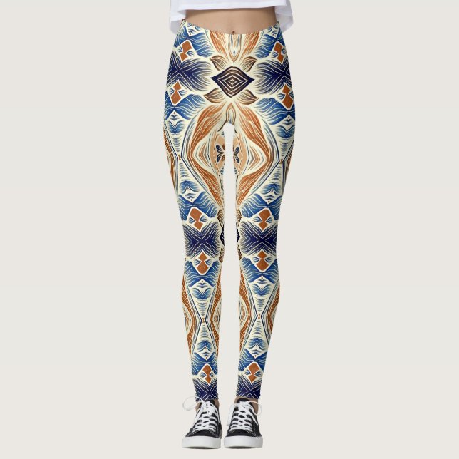 Niedlicher bunter Trend "Ratti_Creative_Arts" Legg Leggings (Vorderseite)